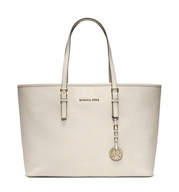 michael kors jet set multifunksjons saffiano tote hvit Hot Salg Mote o5j01